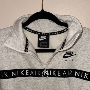 Nike air fleece cropped Quarter Zip